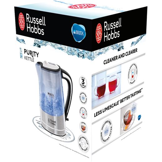Russell Hobbs Honeycomb 22851 Kettle - White - Box shot