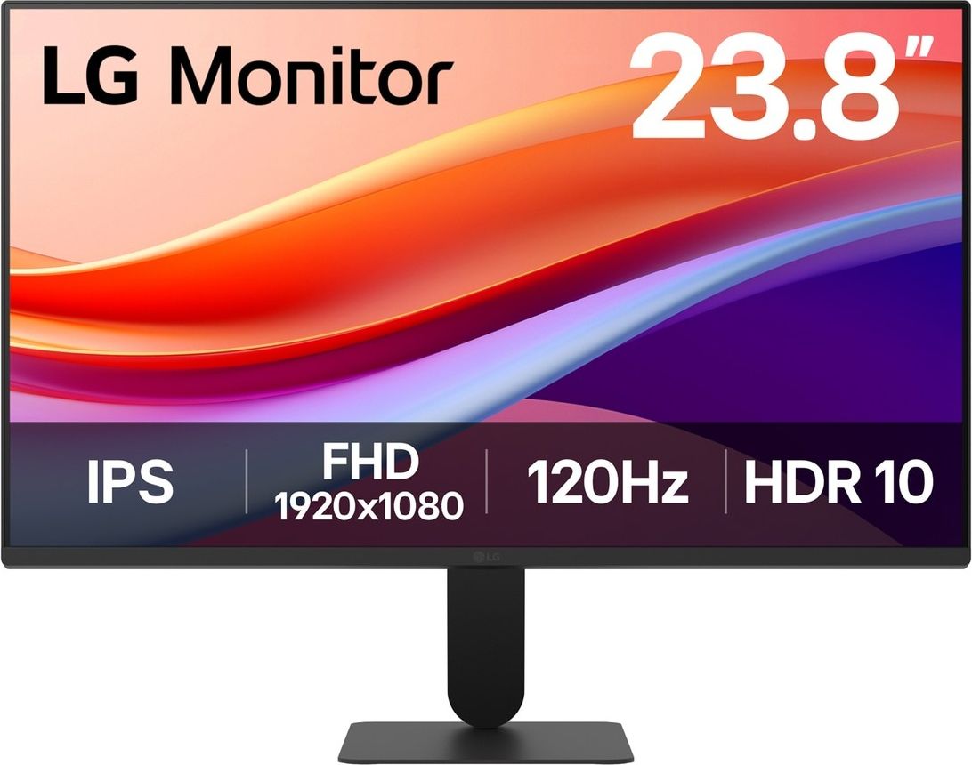 LG 24U411A-B 23.8" Full HD 120Hz Monitor - Black, Black