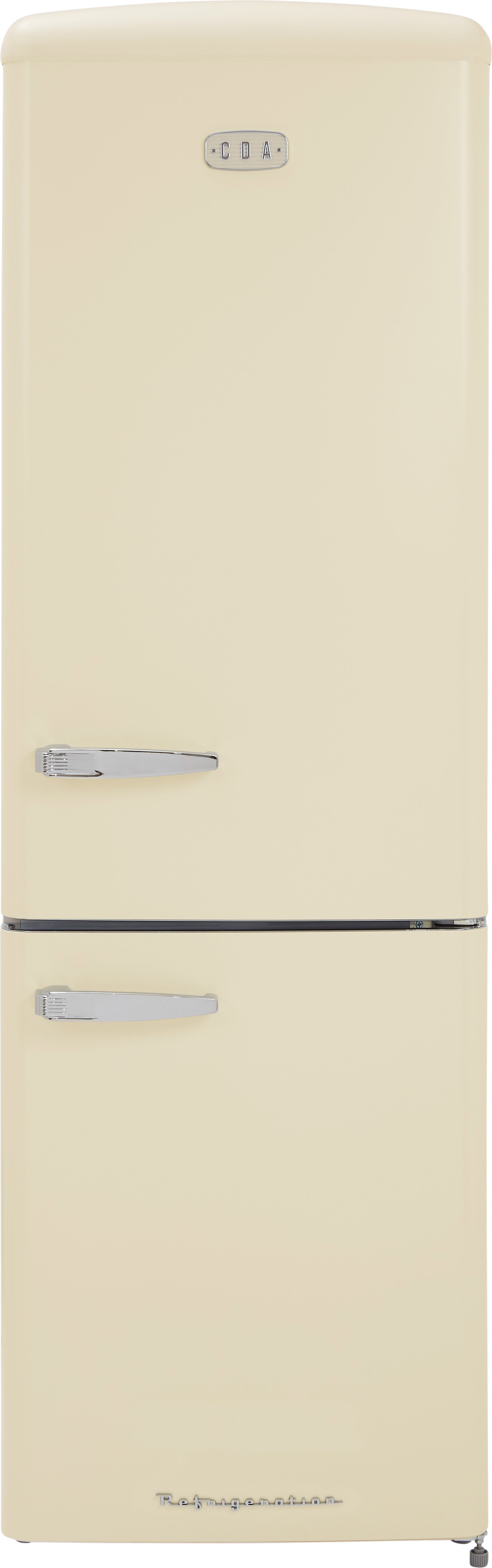 CDA Florence Barley 60/40 Frost Free Fridge Freezer - Barley - D Rated, Cream