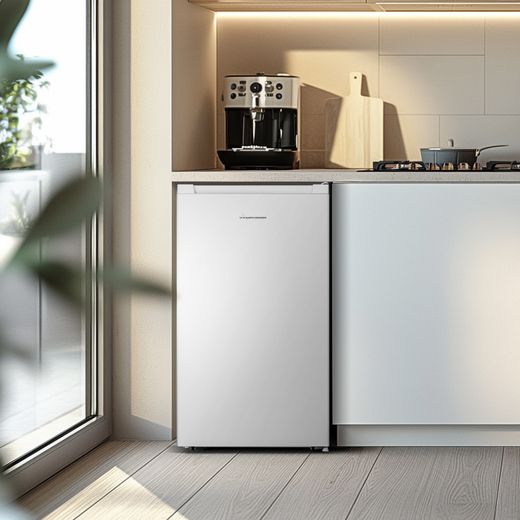 Fridgemaster Under Counter Freezer - White - Freezer in kitchen