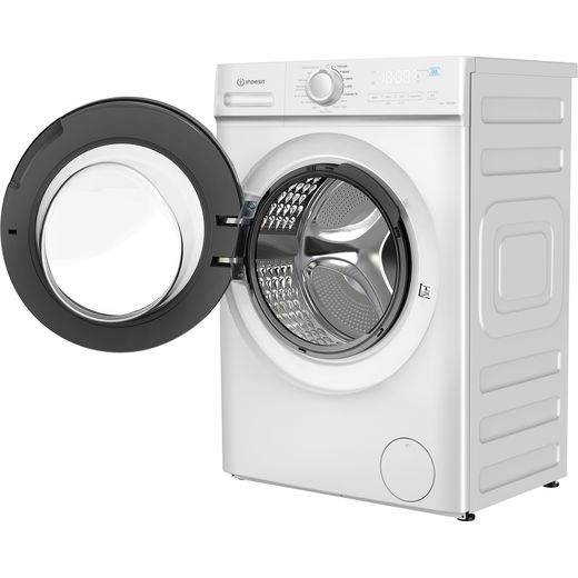 Indesit Push&Go IMA964MYTIMEUK 9kg Washing Machine with 1400 rpm - White - left perpsective shot 
