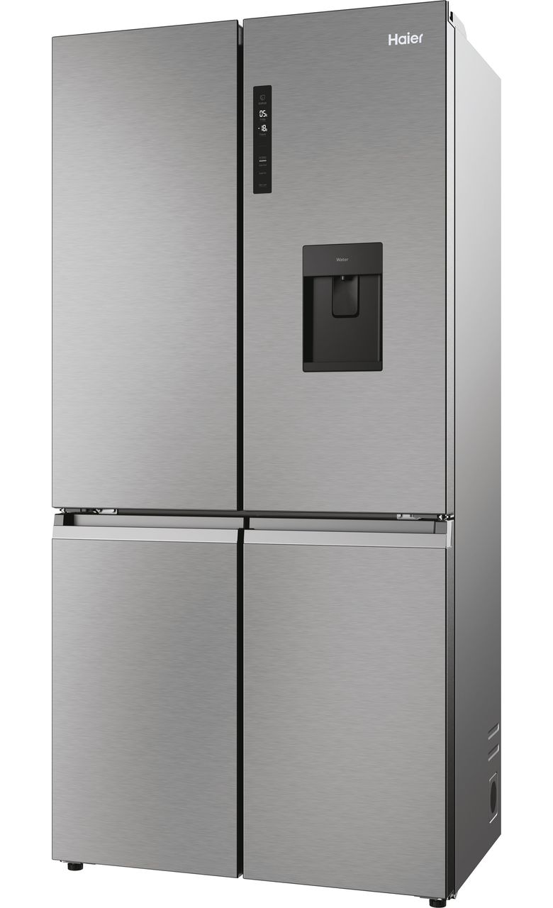 HCR5919EHMP_SI | Haier American Fridge Freezer | Silver | ao.com