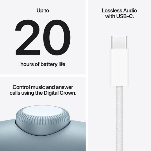 Apple AirPods Max 2 - Blue - Annotation - feature shot