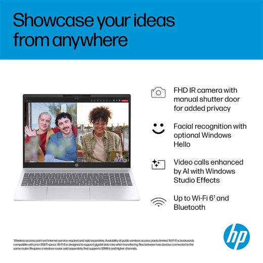 HP OmniBook 5 16-bc1001na 16" Laptop - AMD Ryzen™ 7, 1TB SSD, 16 GB RAM - Silver - Annotation - Showcase ideas