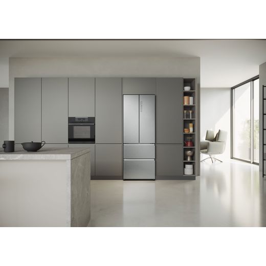 Haier FD 70 Series 5 American Fridge Freezer - Stainless Steel - Fridge freezer in kitchen shot