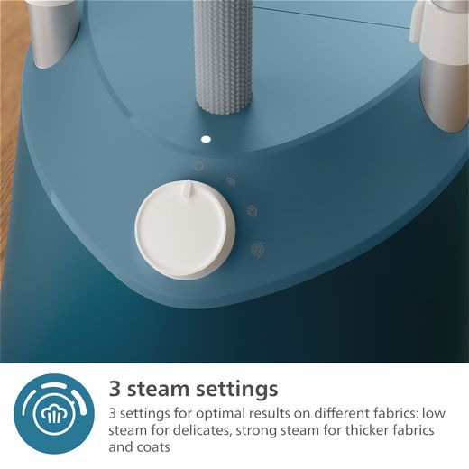Philips STE1040/20 Handheld Garment Steamer - Green - Annotation - 3 steam setting shot