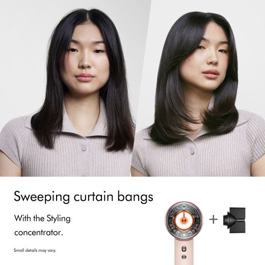 Dyson Supersonic™ Nural™ Straight+Wavy Hair Dryer - Ceramic Pink / Rose Gold - Annotation - Styling concentrator