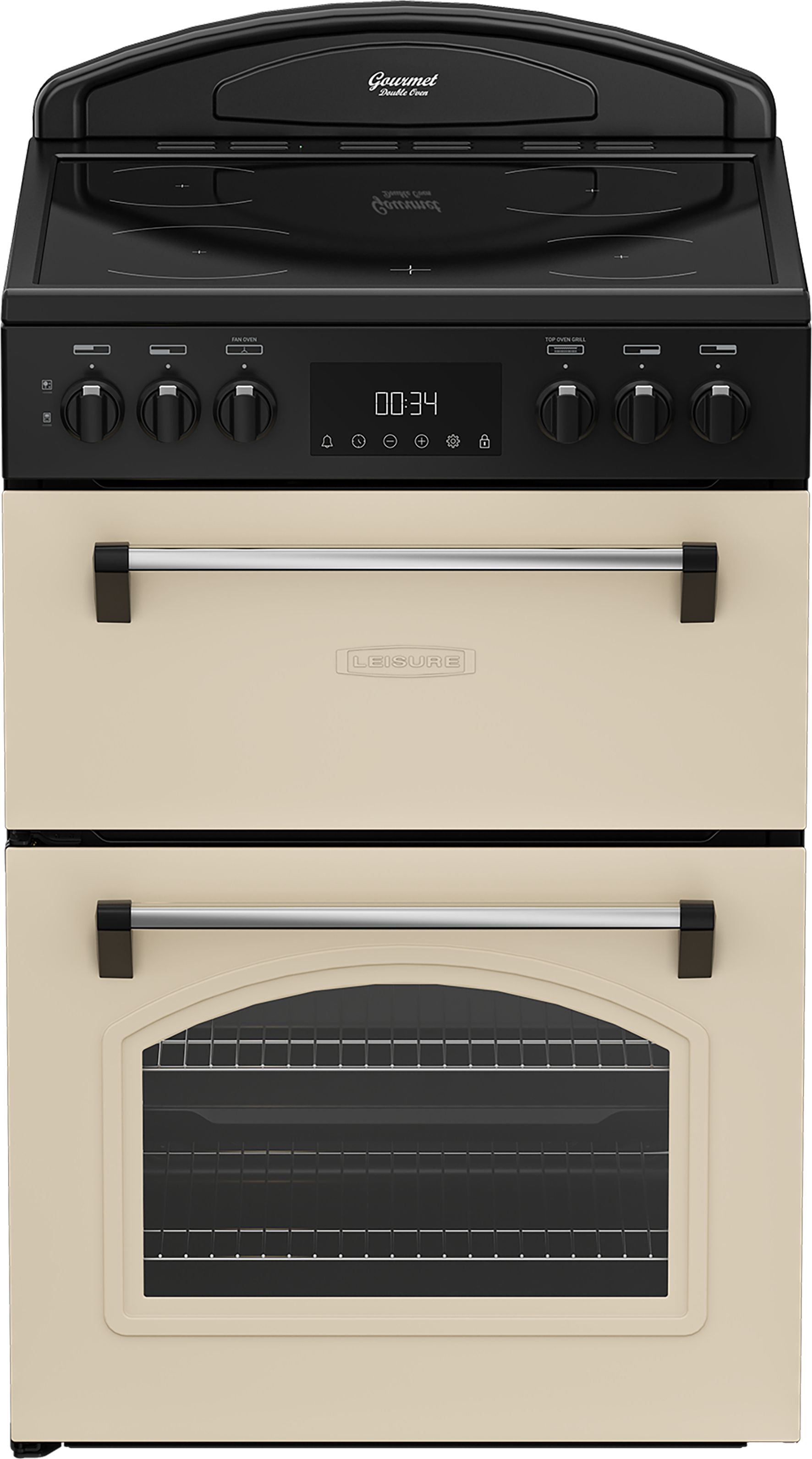 Image of Leisure Classic CLB60ECC 60cm Wide Single Oven Electric Cooker with Ceramic Hob - Cream - A/A Rated, Cream