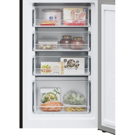 Hoover H-FRIDGE 300 Fridge Freezer - Matte Black - Freezer drawer shot