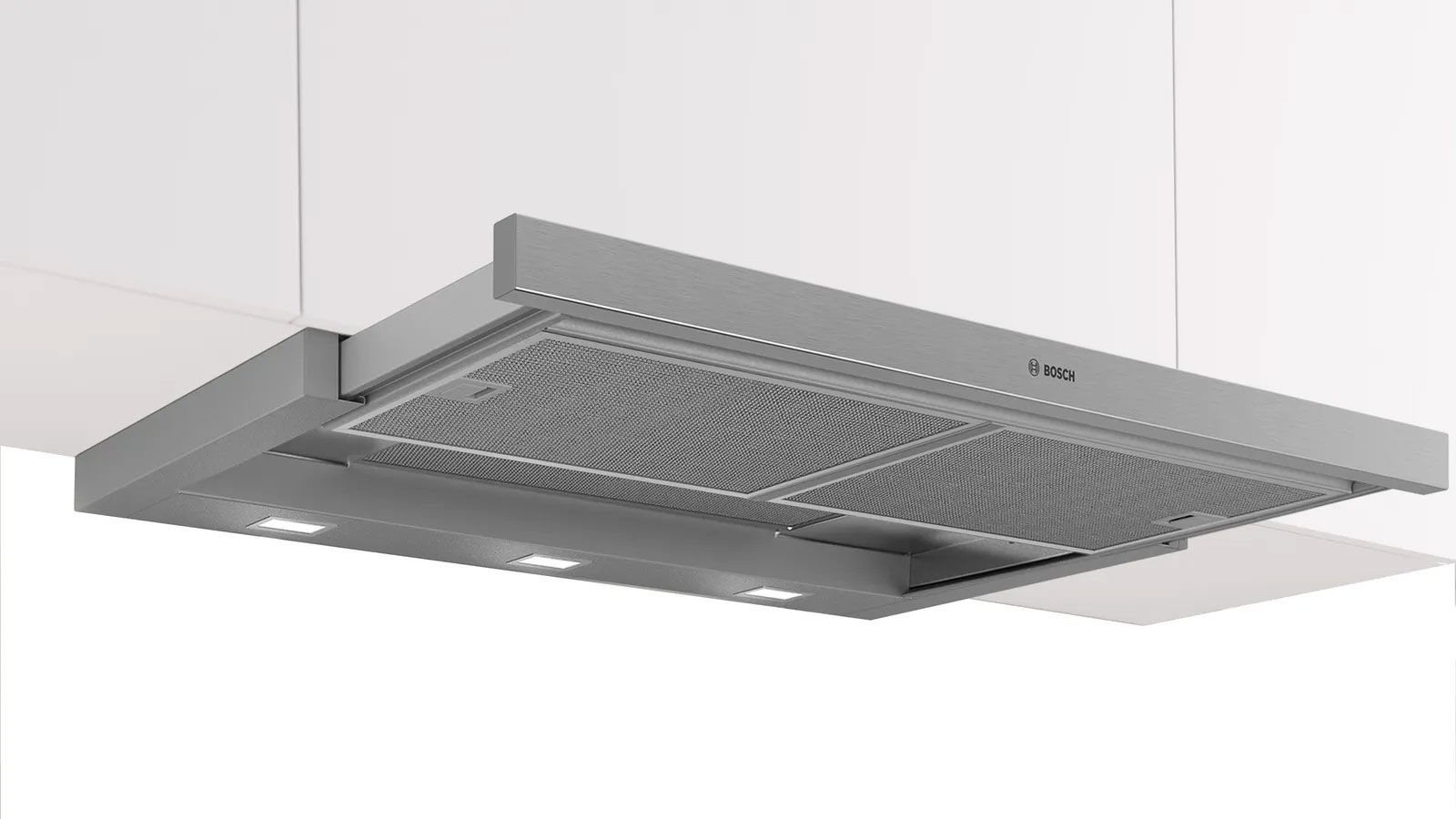 Image of Bosch Series 4 DFS097A51B Built In Telescopic Cooker Hood - Silver, Silver