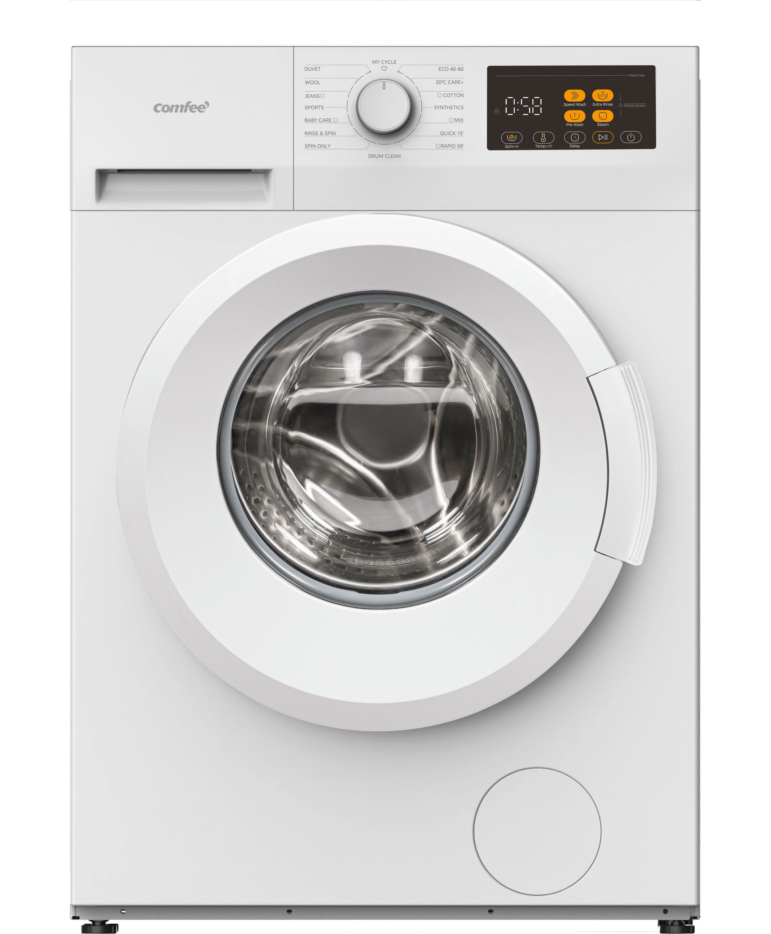 Comfee - Washing Machine - CFN13E71/W-UK - 7kg - 1200 rpm - White