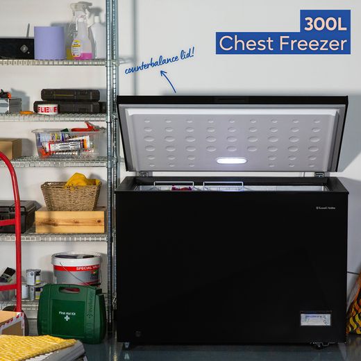 Russell Hobbs Chest Freezer - Black - Annotation - 300l shot
