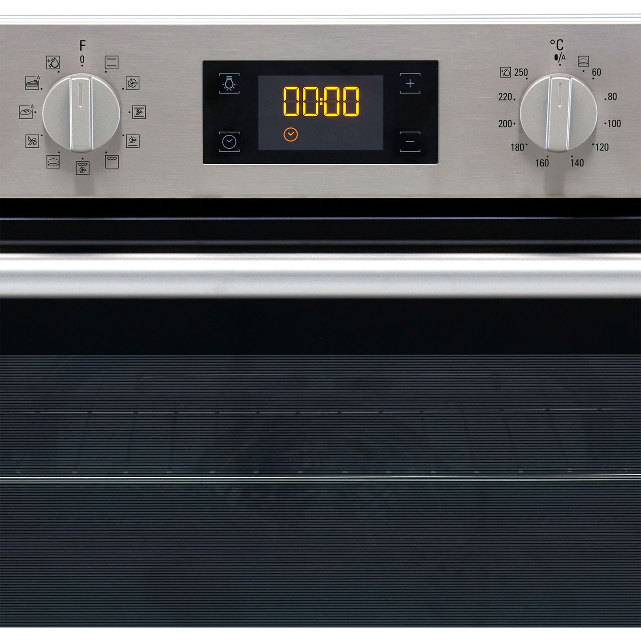 This HotSA2Ceram Hotpoint Single Oven and Ceramic Hob has a Multifunctional  oven, Electric hob, 4 zones and Touch control settings.