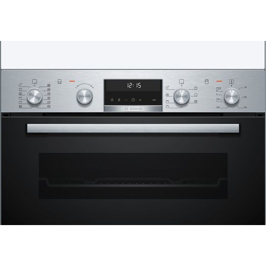 NEFF MBA578BS7B Electric Double Oven Stainless Steel - Control panel shot 