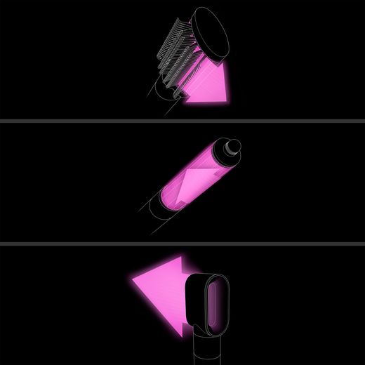 Dyson Airwrap™ Origin 112905-01 Hot Air Styler - Nickel / Copper - Accessories movement shot