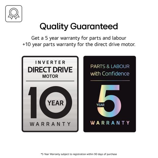 LG QuadWash™ Fully Integrated Standard Dishwasher - Stainless Steel with Fixed Door Hinge Kit - Warranty