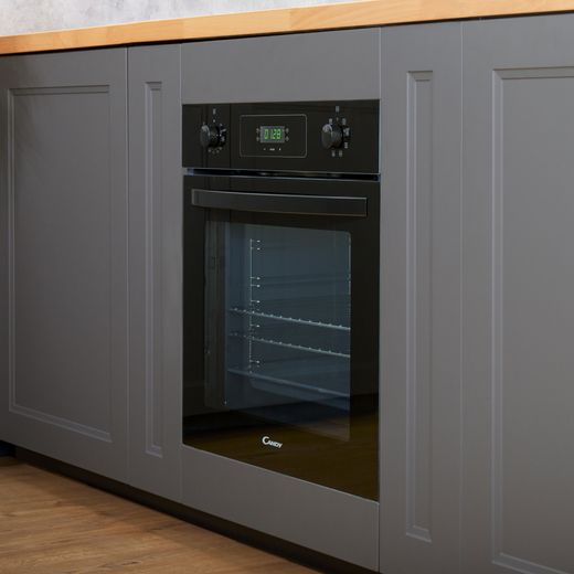 Candy Idea Built In Electric Single Oven - Black - Oven in under counter shot