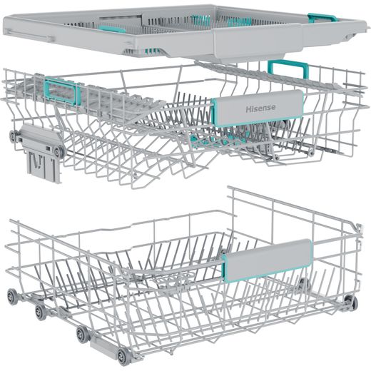Hisense Standard Dishwasher - White -Right basket shot 