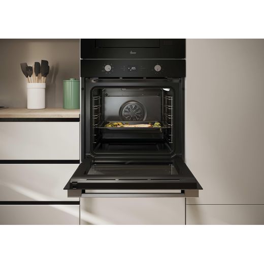 Hoover HO6 H3T1CTX Built In Electric Single Oven - Stainless Steel - Oven with door open shot