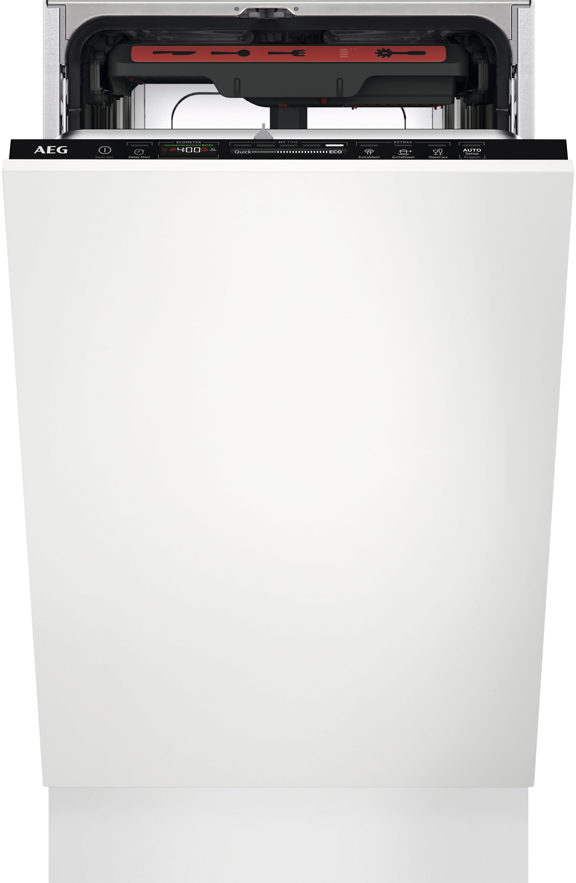 AEG 7000 Glasscare FSE74507Z Slimline Dishwasher - Fully Integrated - White