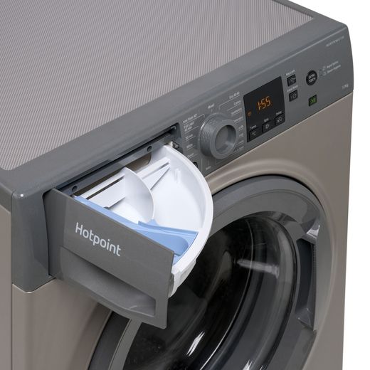 Hotpoint NSWM 1146 GG UK 11kg Washing Machine with 1400 rpm - Graphite - Detergent tray shot
