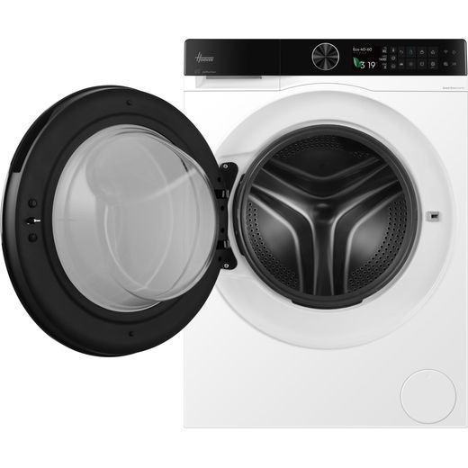 Hoover Pro Wash Series 7 HBWQD4106BL10U80 Wifi Connected 10Kg / 6Kg Washer Dryer with 1400 rpm - White - Door open