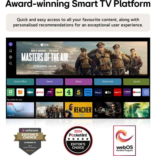 LG UR78 75" 4K Ultra HD Smart TV - Annotation - Webos