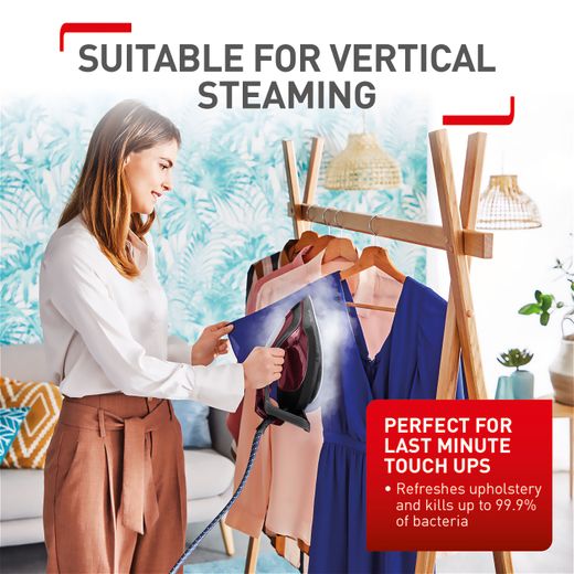 Tefal Pro Express Protect Pressurised Steam Generator Iron - Black - Annotation - Suitable for vertical steaming