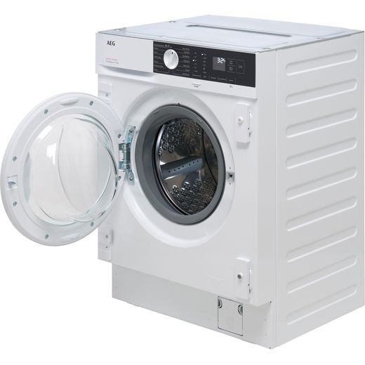 AEG 6000 AutoSense LFX6G7434BI Integrated 7kg Washing Machine with 1400 rpm - White - Left perspective shot