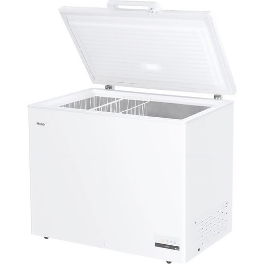 Haier Chest Freezer - White - Lid open