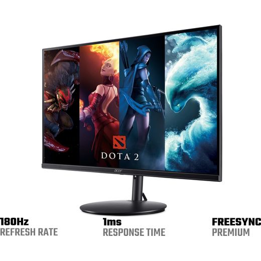 Acer Full HD 23.8" 180Hz Monitor - Black - Screen information shot