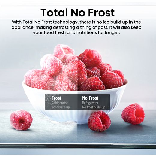 Hisense American Fridge Freezer - Stainless Steel - Annotation - Total no frost