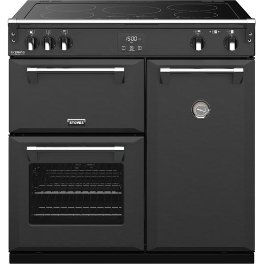 Stoves Colour Boutique Collection Richmond Deluxe S900Ei CB 90cm Electric Range Cooker with Induction Hob - Anthracite - A Rated