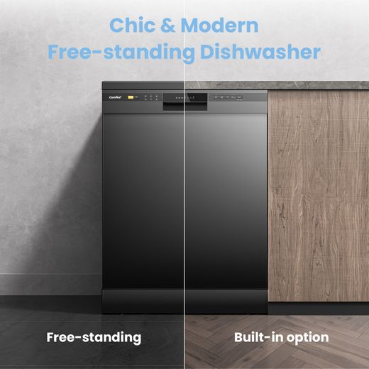 Comfee Standard Dishwasher - Black - Annotation - Chick and modern