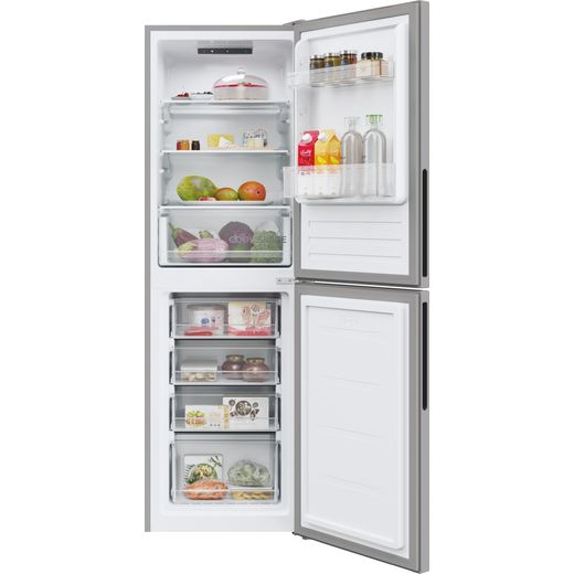 Hoover Fridge Freezer - Silver - Front with door open shot