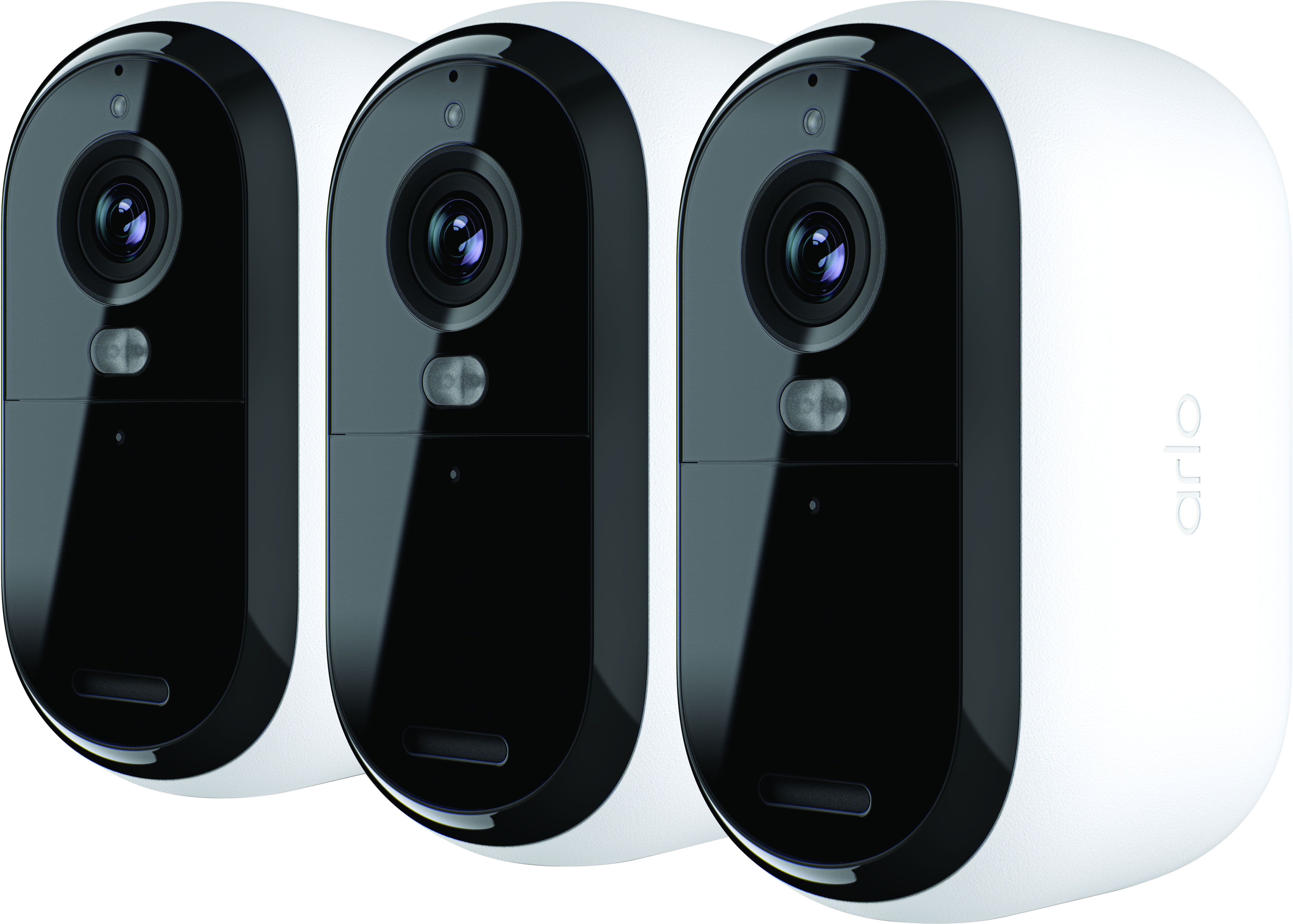 Arlo Essential2 2k Outdoor Camera 3-Pack Smart Home Security Camera - White, White