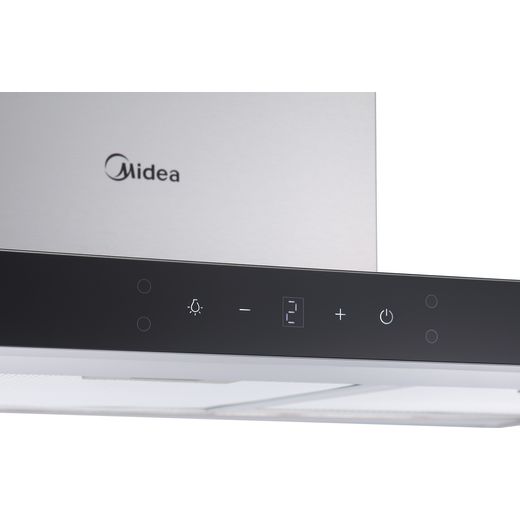 Midea MH90M21ET33SG-UK 90cm Chimney Cooker Hood - Stainless Steel - Control panel shot