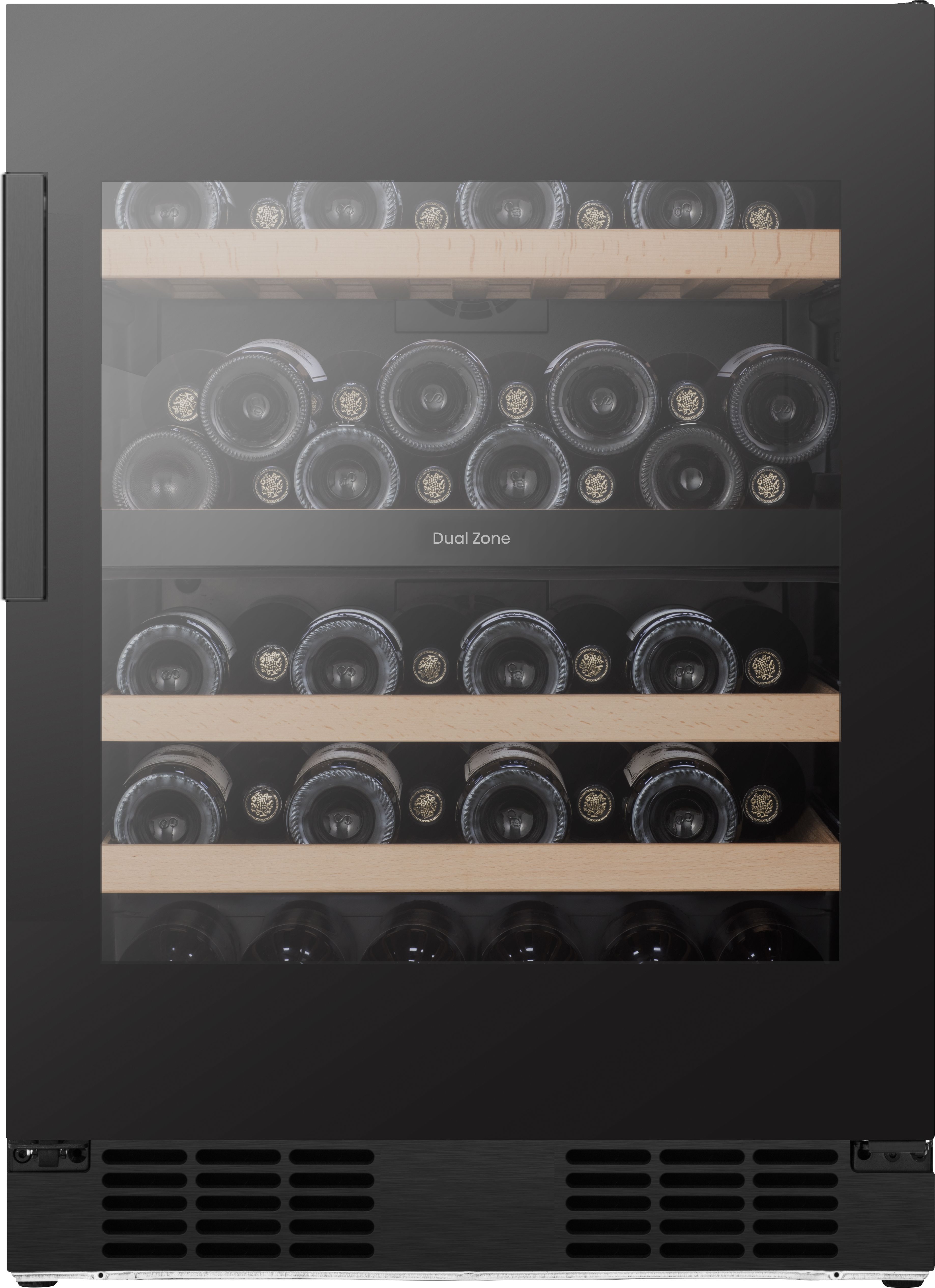 Hisense 46 Bottle Wine Cooler - Black - Dual Zone - Touch Control