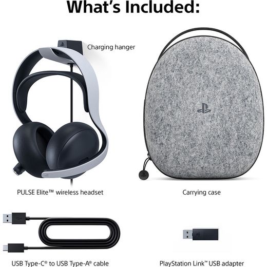 PlayStation PULSE Elite™ - White - Annotation - What's included shot