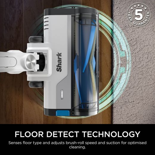 Shark IZ380UKT Cordless Vacuum Cleaner Metallic - Annotation - Floor detect shot 
