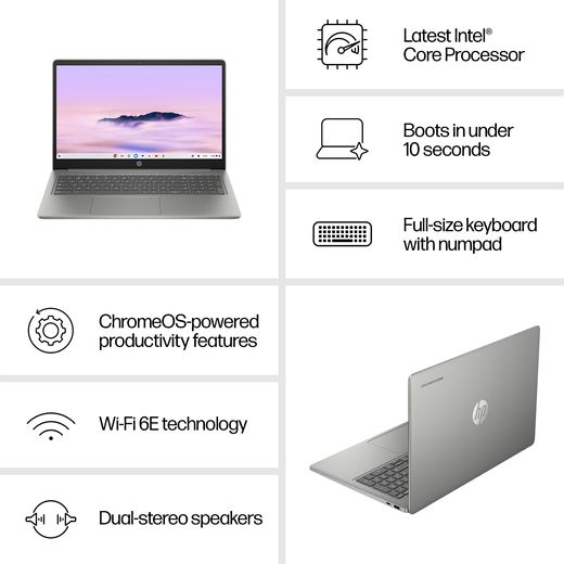 HP 15.6" Laptop Intel Core i3 N-series 256 GB UFS 8GB RAM - Annotation - Features shot