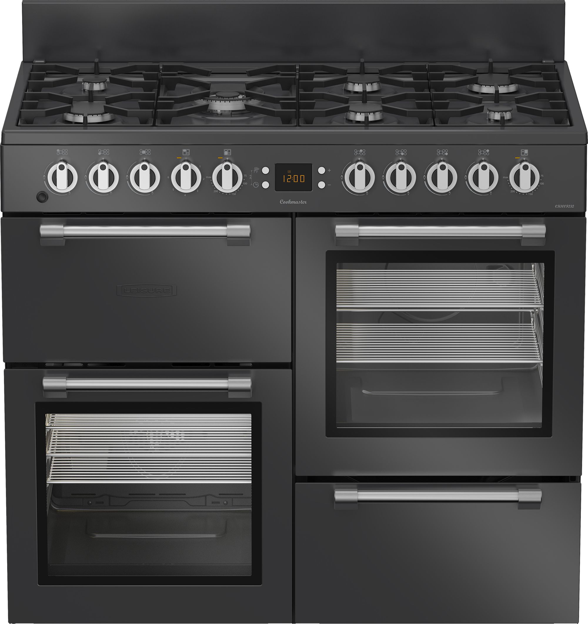 Leisure CK100F232T Dual Fuel Range Cooker 100cm Anthracite