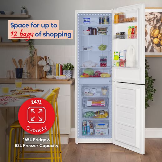 Russell Hobbs RH181TNF552E2W 181cm 50/50 Frost Free Fridge Freezer - White - Annotation - 247L capacity