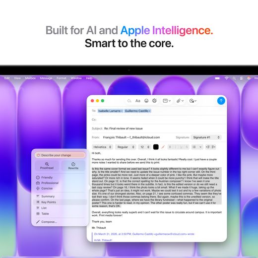 Apple MacBook Neo, - Silver - Annotation - Apple intelligence shot
