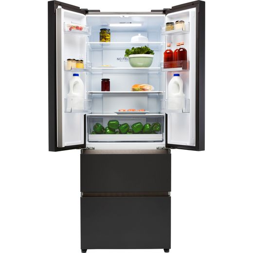 Haier American Fridge Freezer - Slate Black