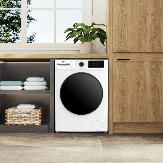 Beko 7Kg / 5Kg Washer Dryer - White - Washer dryer in laundry room