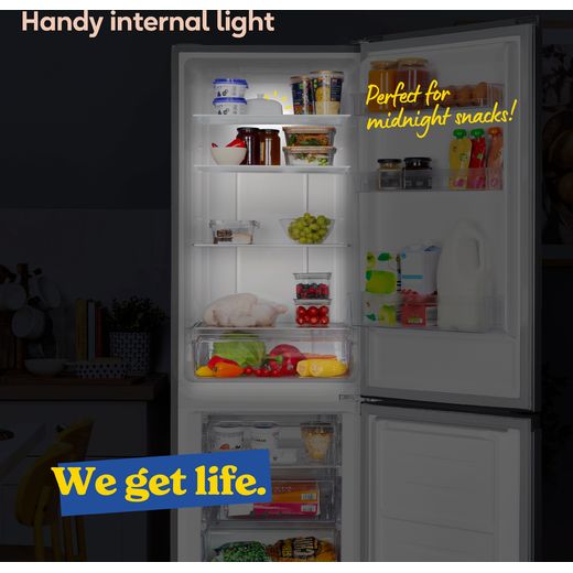 Russell Hobbs RH181TNF552E2SS 181cm 50/50 Frost Free Fridge Freezer - Stainless Steel - Annotation - Internal light