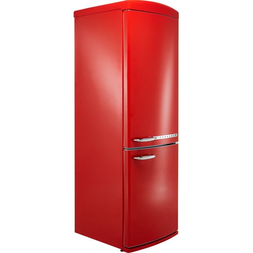 Zanussi ZNME32ED1 60/40 Frost Free Fridge Freezer - Red - E Rated