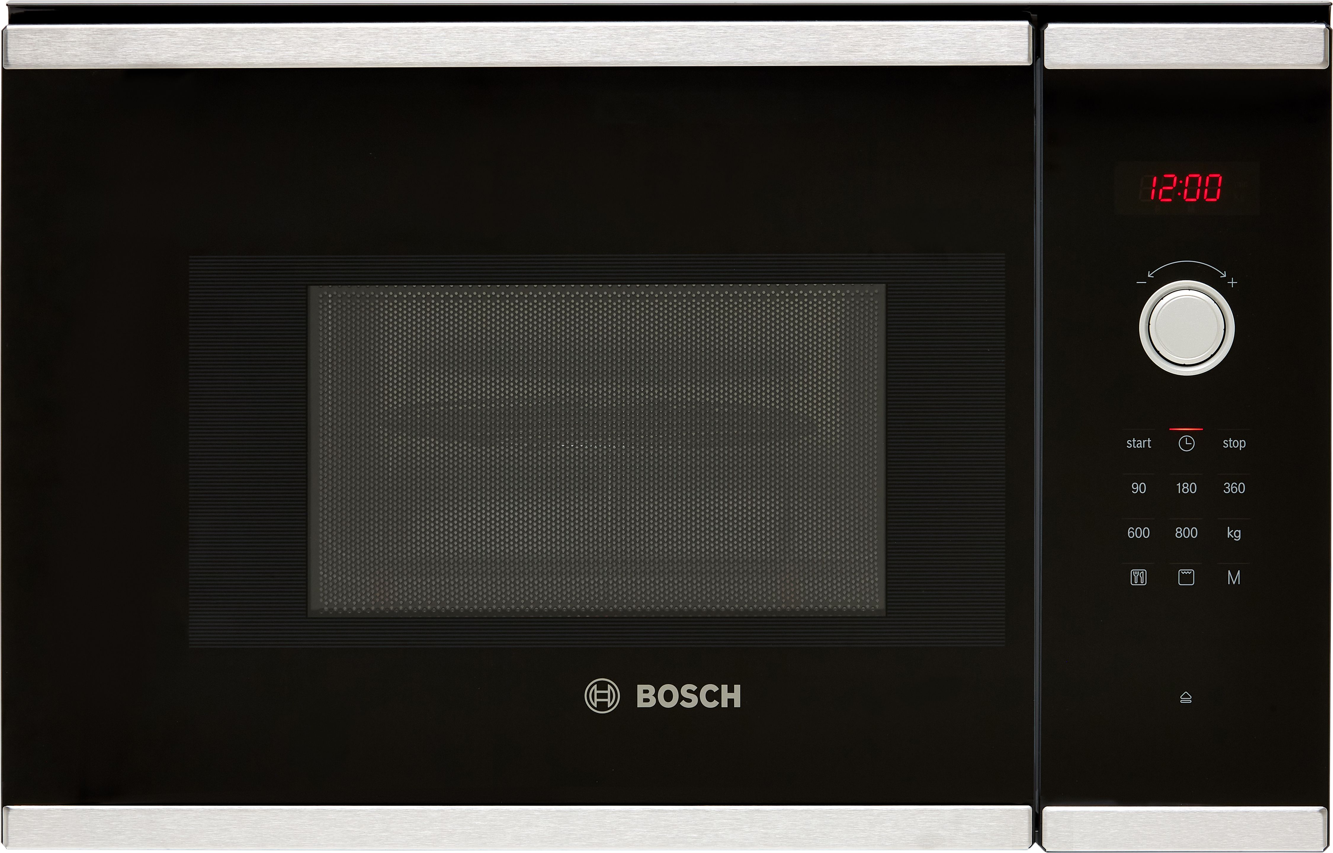 Bosch Series 4 BEL523MS0B 38cm tall, 59cm wide, Built In Compact Microwave - Stainless Steel, Stainless Steel