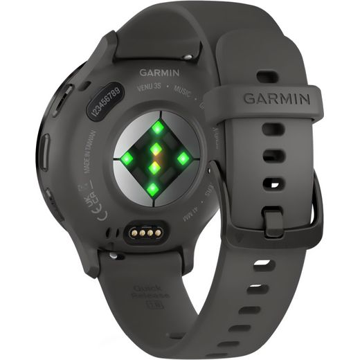 Garmin Venu® 3S, GPS - 41 - Slate / Pebble Grey - back right perspective  shot